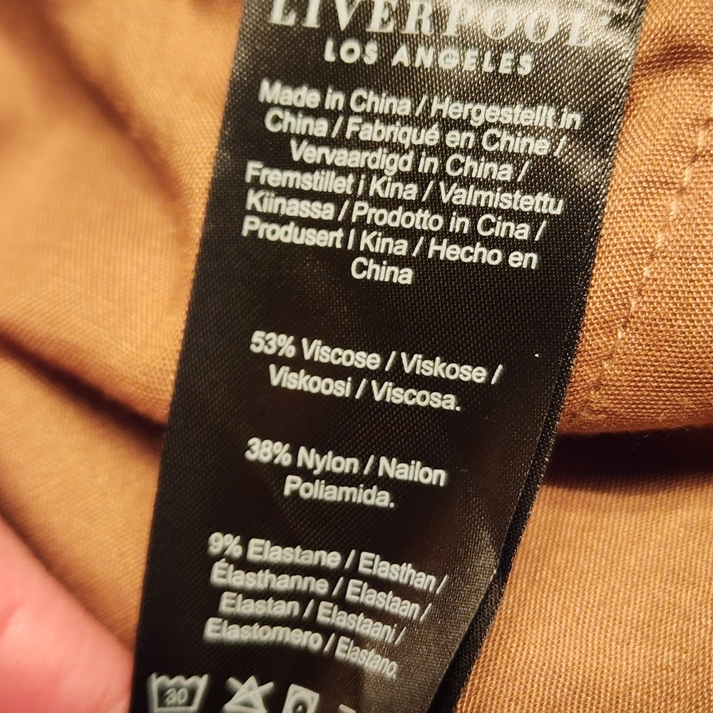 LIVERPOOL Kelsey Trouser In Maple Size 12/31 - Picture 14 of 14